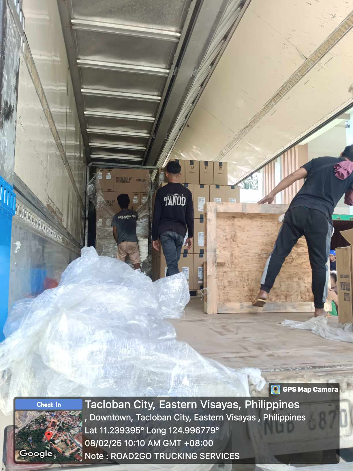 Shipping and Hauling Asus products to Eastern Visayas State University