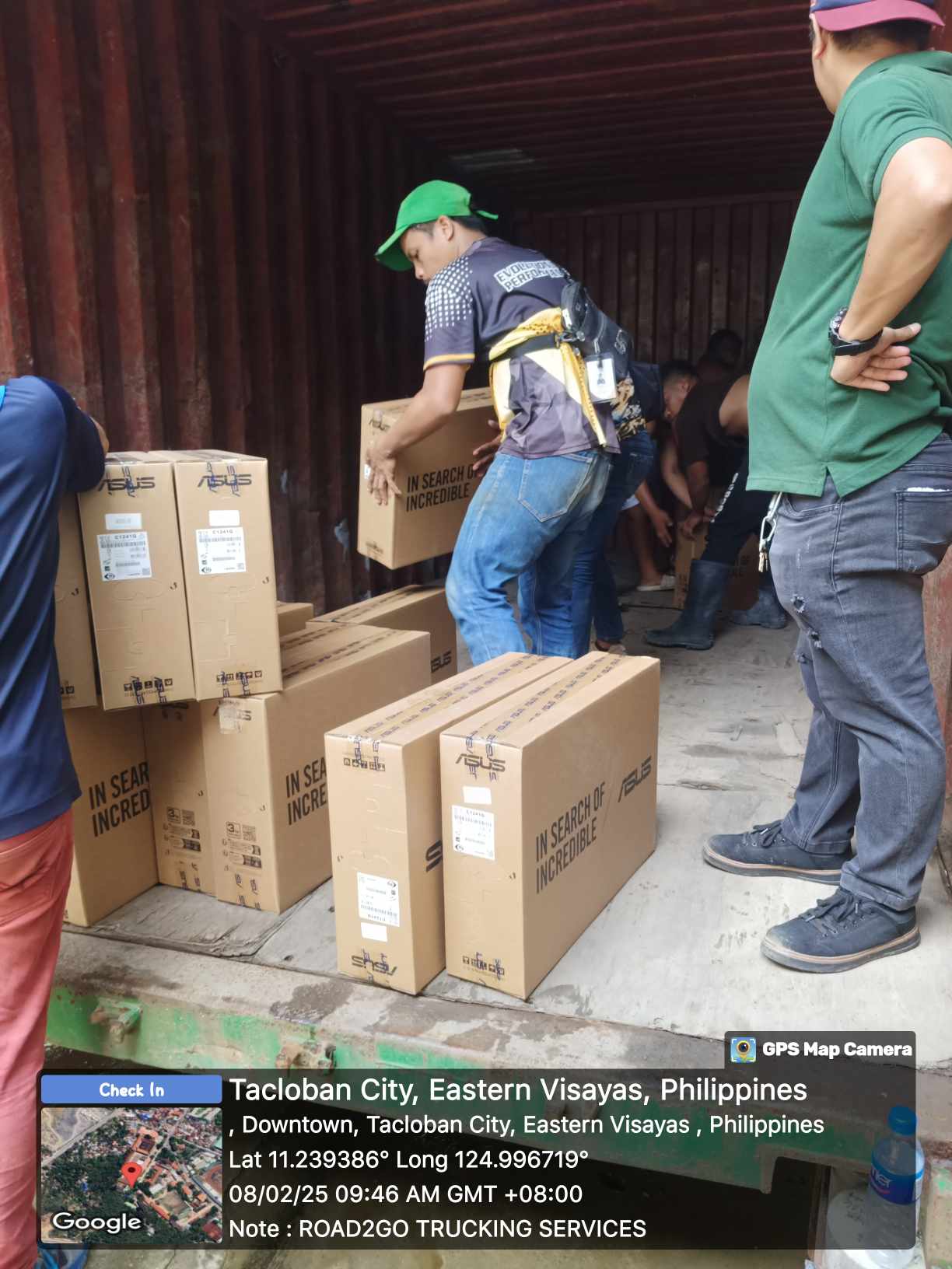 Shipping and Hauling Asus products to Eastern Visayas State University