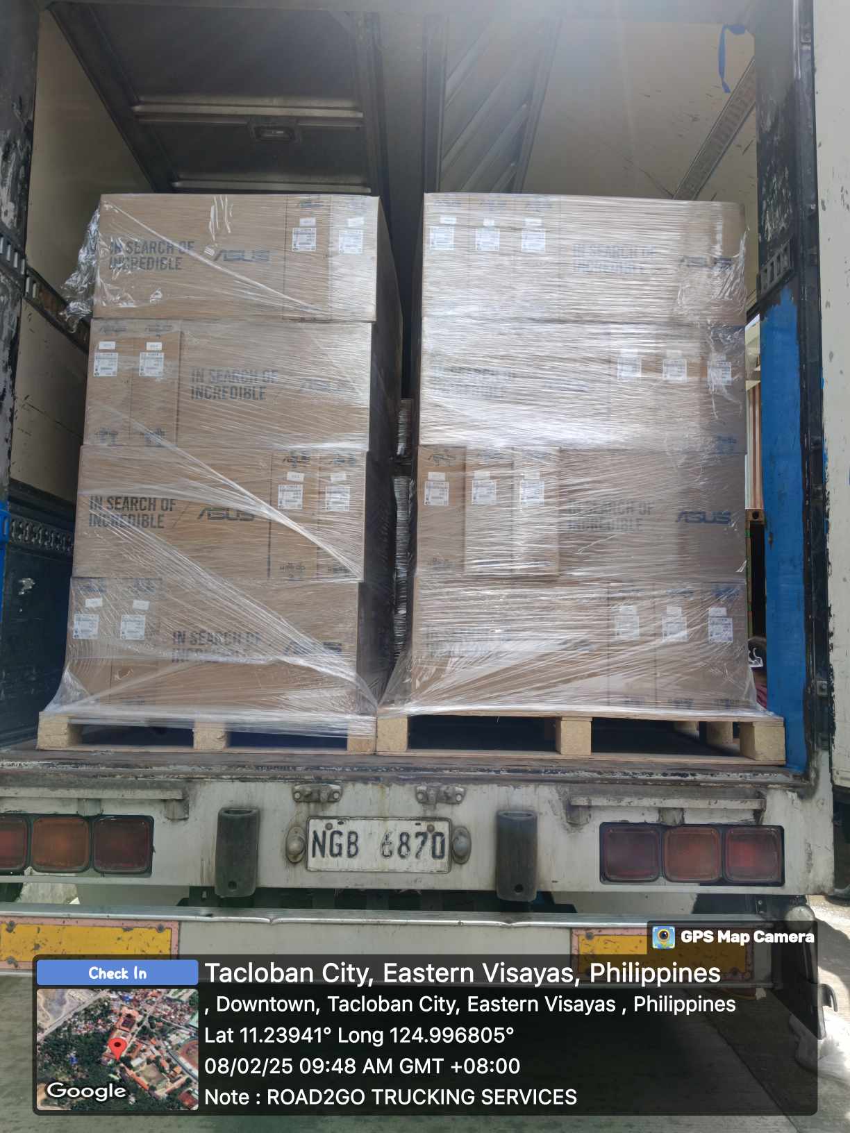 Shipping and Hauling Asus products to Eastern Visayas State University